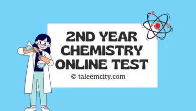 2nd Year Chemistry Online MCQs Test